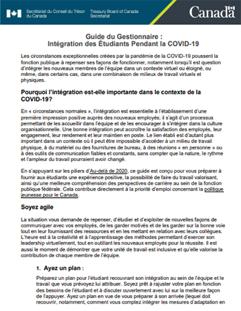Intégration Pendant la COVID-19